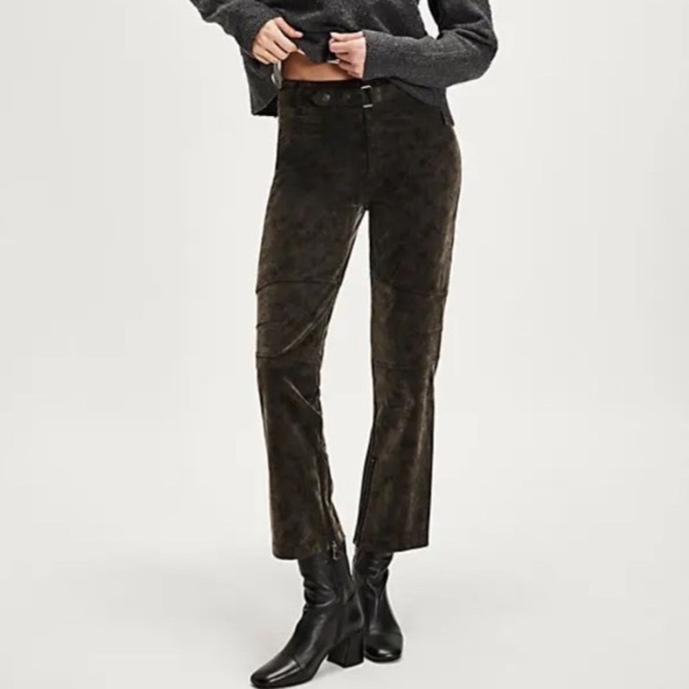 FREE PEOPLE We‎ The Free Titan Vegan Suede Pants Size 28 NWT